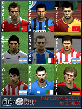 Реалистичные лица футболистов для FIFA 10