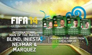 FUT 14: Зеленая карточка — Blid, Iniesta, Neymar и Marquez