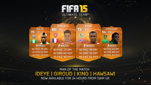 FUT 15: Оранжевая карточка — Giroud, King, Ideye и Hawsawi