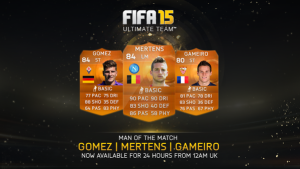 FUT 15: Оранжевая карточка — Gomez, Mertens и Gameiro