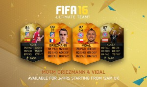 FUT 16: Оранжевая карточка – Griezmann и Vidal