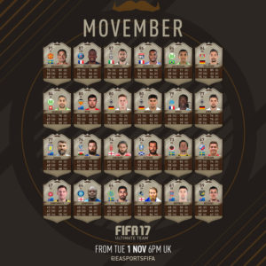 FUT 17: Анонс карточек из команды Movember (Усабрь)