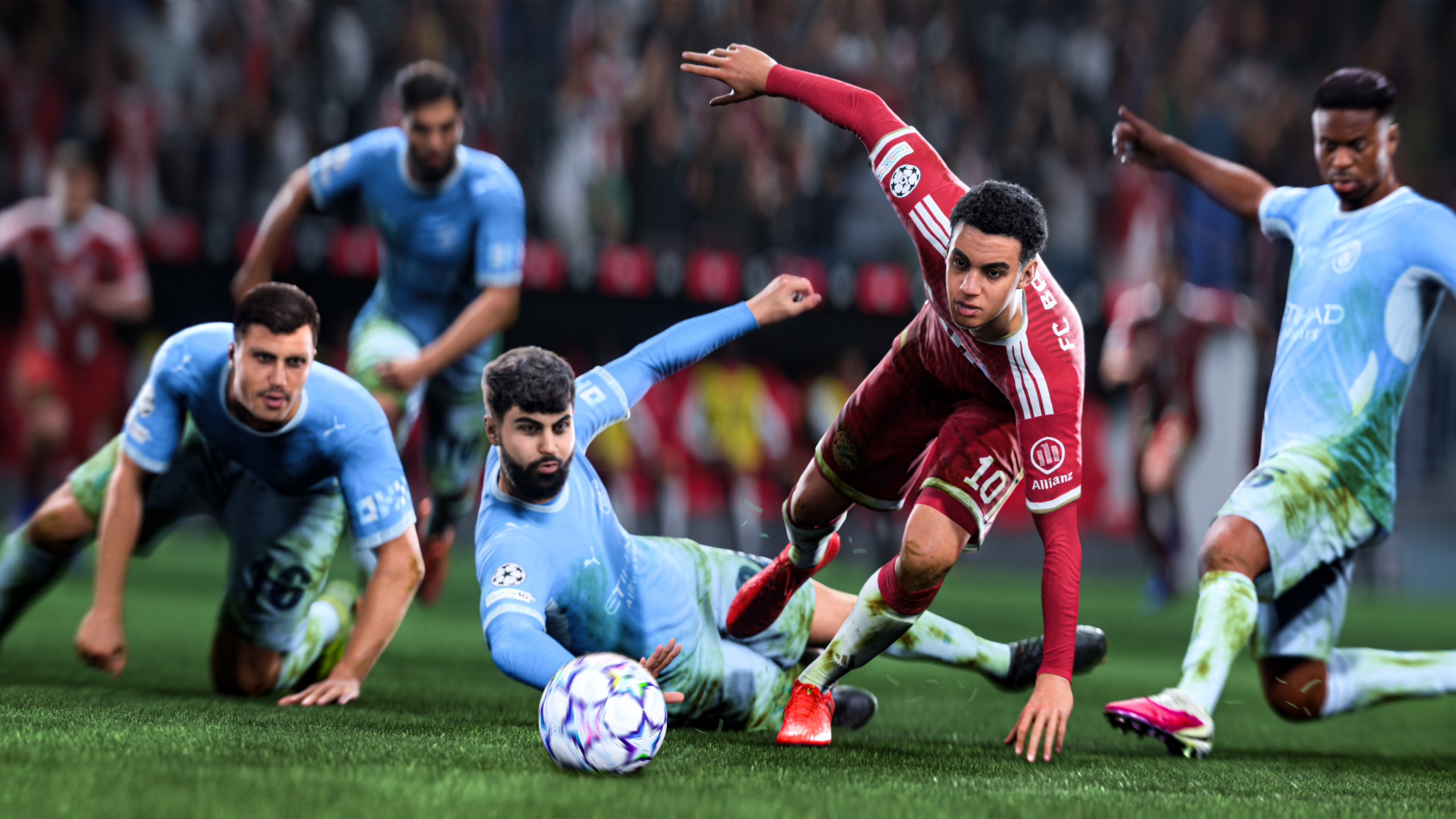 Джамал Мусиала сохраняет контроль мяча в EA SPORTS FC 27
